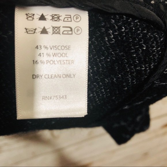 Cynthia Rowley Wool blend long sleeve open front jacket with side pockets size - Picture 8 of 8